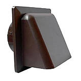 Решітка вентиляційна 100мм із зворотним клапаном та кришкою, решітка для вентиляції DOSPEL із фланцем 100, фото 2