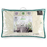 Подушка з гречаним лушпинням 40х60 см Aromavita IDEIA ортопедична з гречкою гречка жорстка з травами, фото 4