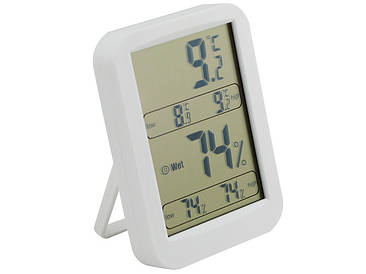 Цифровий термометр TH028 з гігрометром (білий)