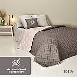 Покривало на ліжко диван 220х240 см IDEIA стьобане двостороннє якісна стібка мікрофібра, фото 2