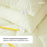 Ковдра літня Попкорн євро 200х220 см IDEIA з кукурудзяним наповнювачем антиалергенна молоко для літа, фото 7