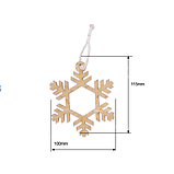 Заготовка для декорування FDPO-185 Сніжинки, фото 2