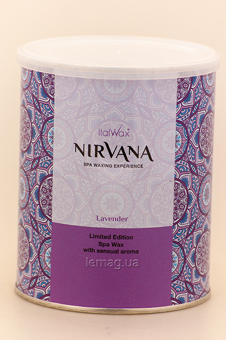 ItalWax Віск теплий в металевій банці, 800 мл - Nirvana Лаванда, фото 1