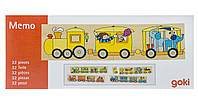 Goki Wooden puzzle Colorful locomotive