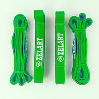 УЦІНКА! Гумова петля Zelart 16 - 39 кг, 29 мм (зелена) для тренувань, турніка, підтягувань, воркауту