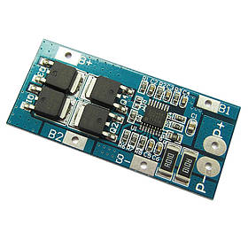 BMS контролер заряду-розряджання для 3 Li-Ion акумуляторів 18650 HX-3S-D01 10A 11.1-12.6V
