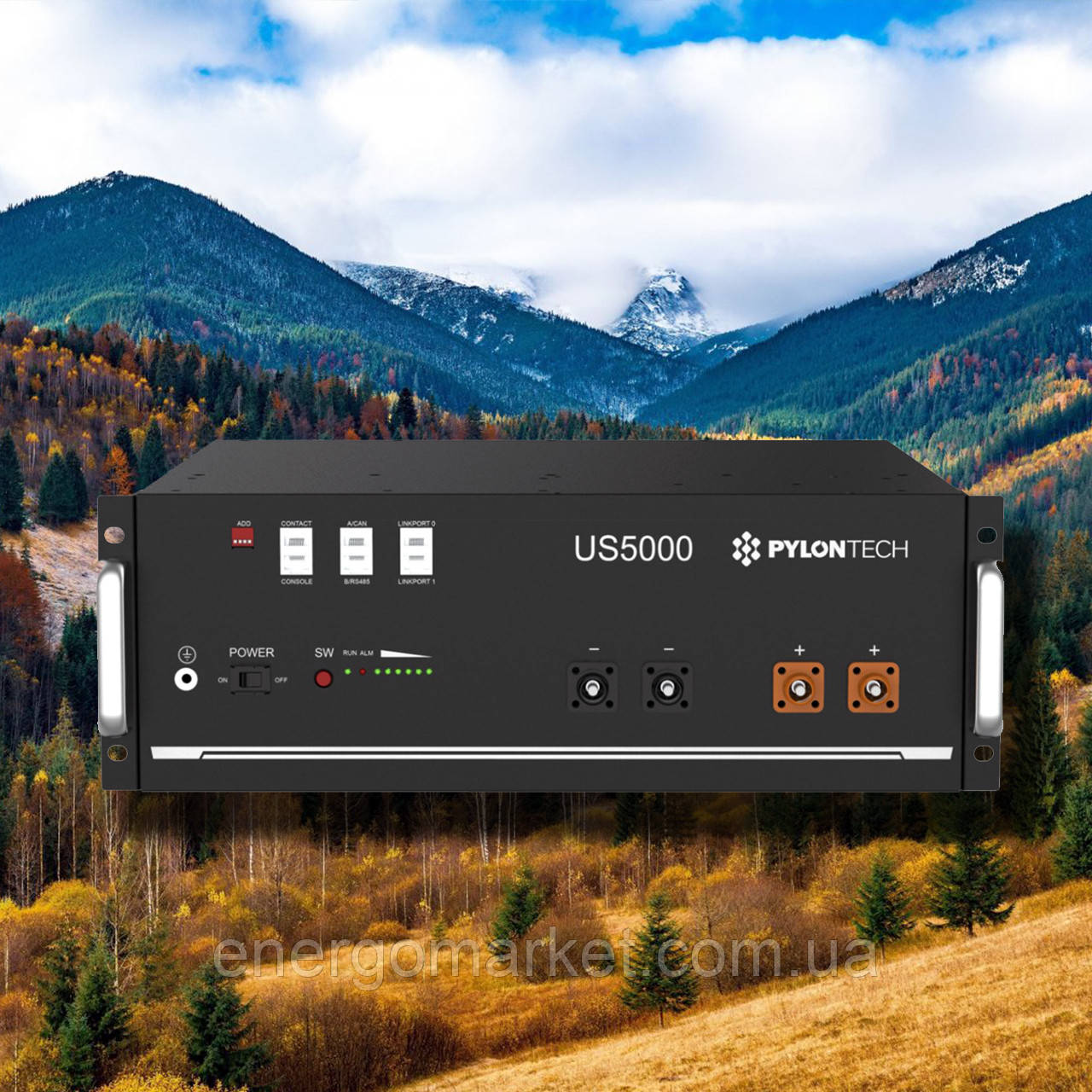 Акумуляторна батарея LiFePo4 Pylontech US5000 (4,8 кВт*год 48 В)