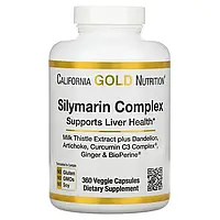 California Gold Nutrition, силімариновий комплекс для здоров'я печінки, 360 капсул