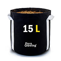 Grow Bag 15 л - Тканинний горщик для рослин 28х28 см