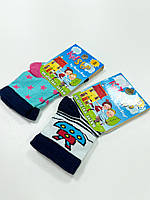 Шкарпетки дитячі бавовняні кольорові з малюнком в асортименті арт.809