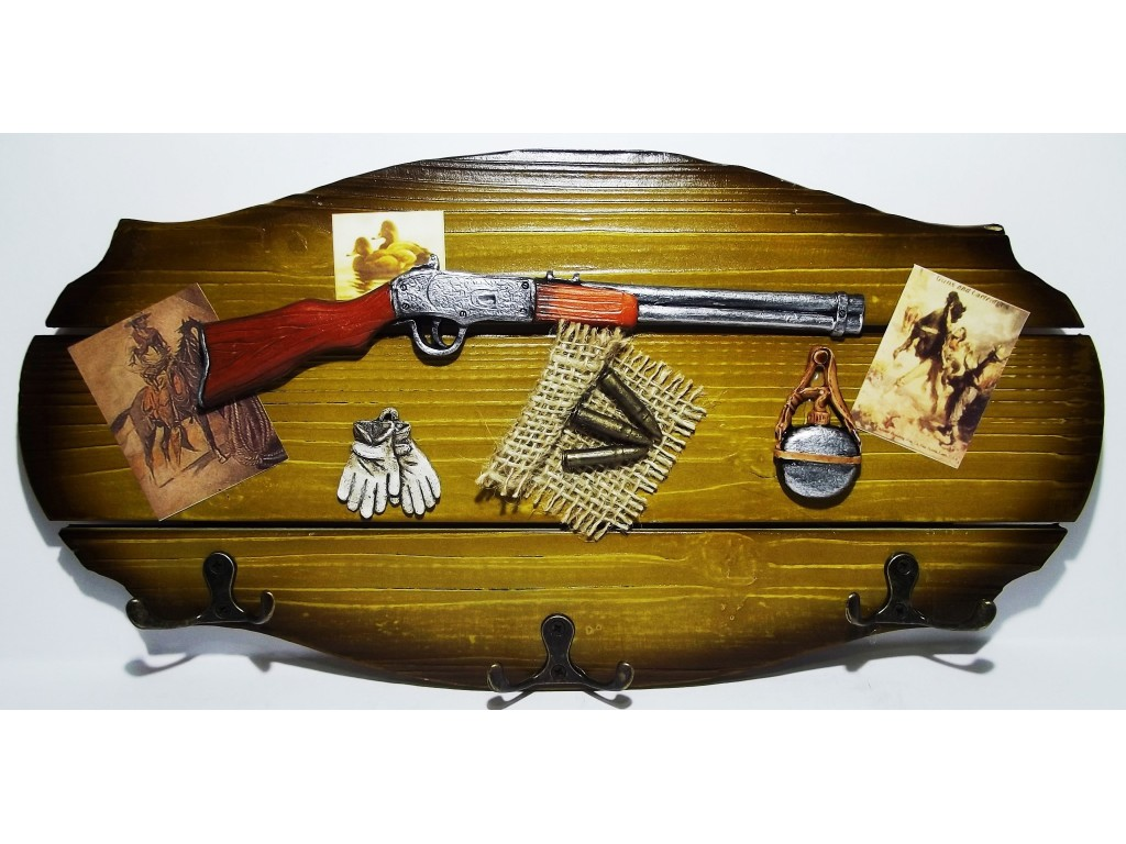 💚Дерев'яна відкрита ключниця (20 x 38 см), фото 1