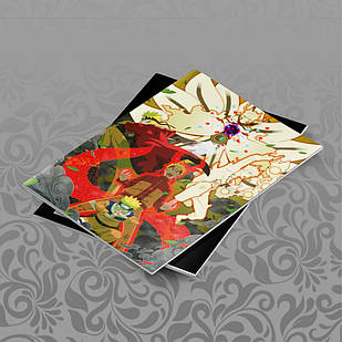 Зошит 48 арк. на скобі у клітинку Naruto