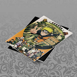 Зошит 48 арк. на скобі у клітинку Naruto 002