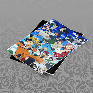 Зошит 48 арк. на скобі у клітинку Naruto 033