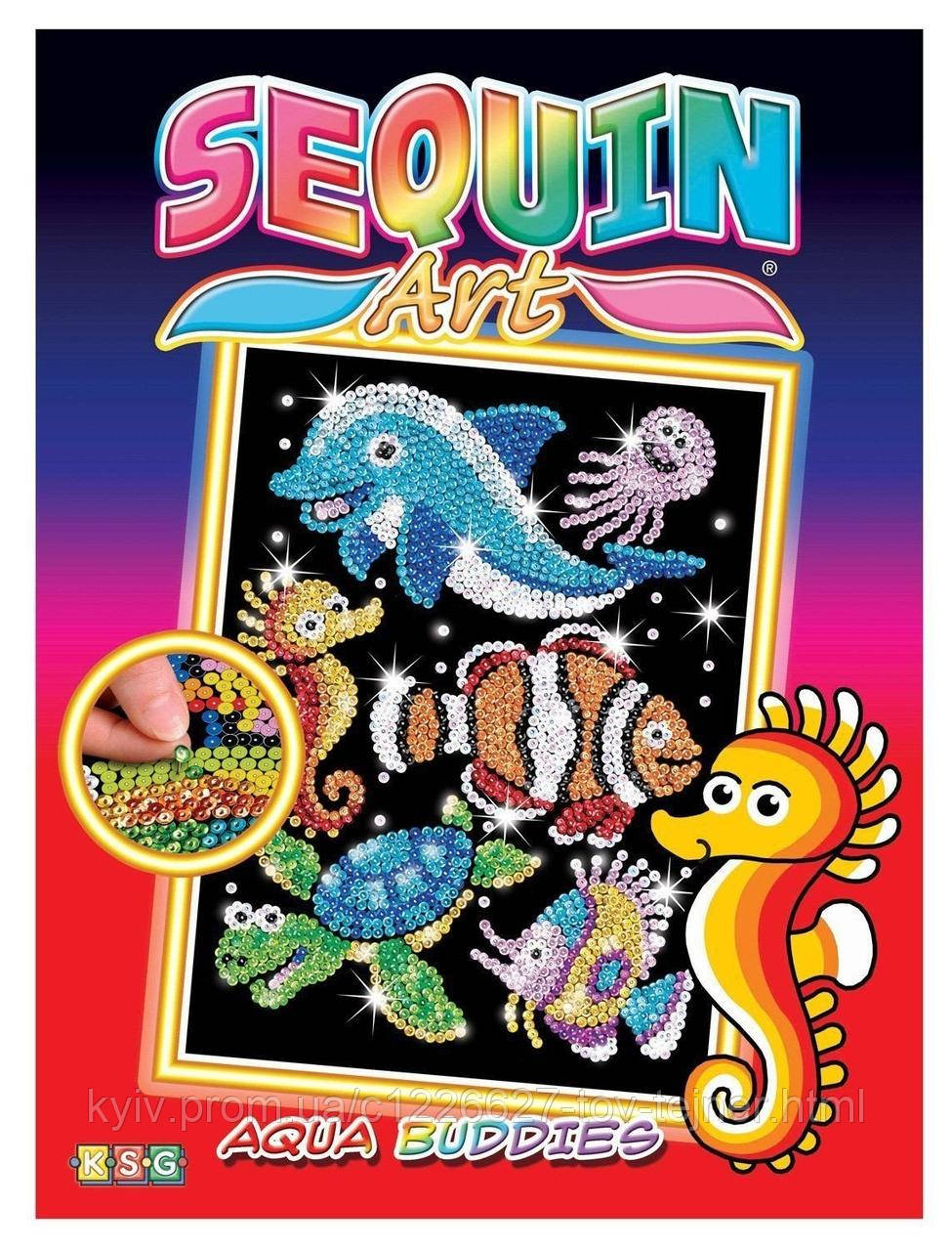 Sequin Art Craft Set RED Aqua Buddies Sealife — Купить Недорого на Bigl.ua (1676865124)