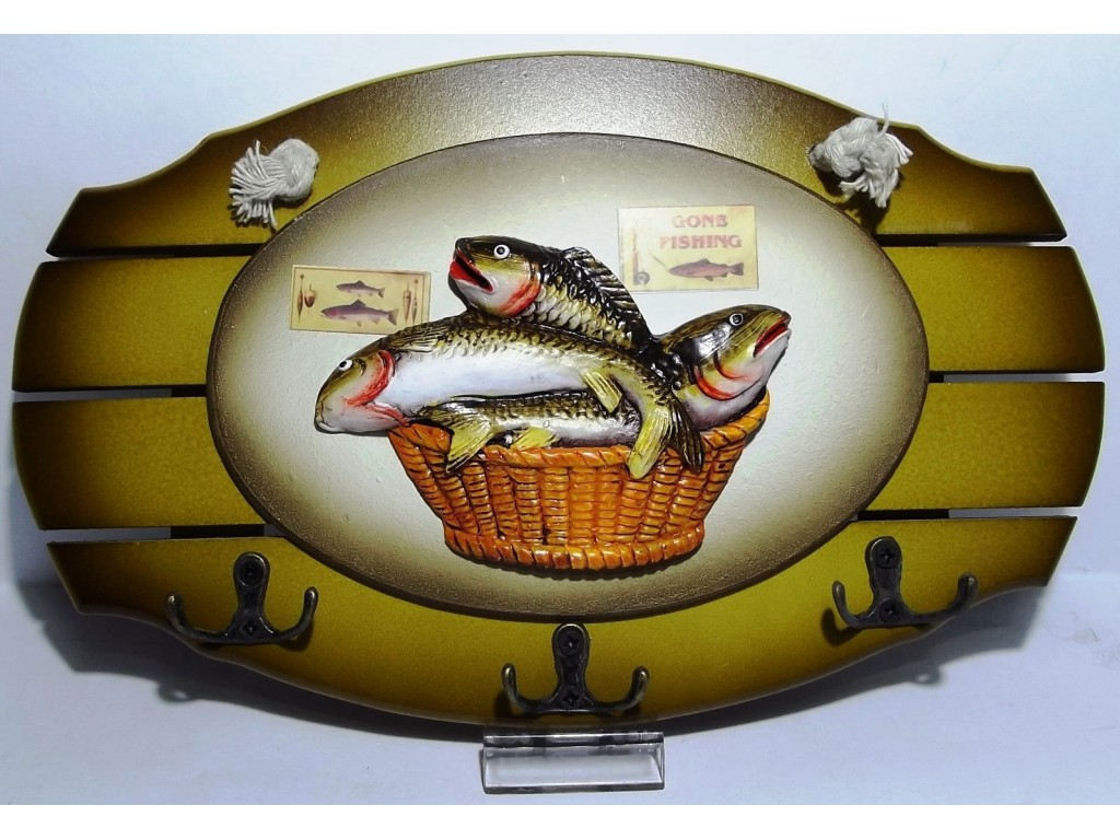 💙Дерев'яна ключниця настінна (15 x 25 см), фото 1