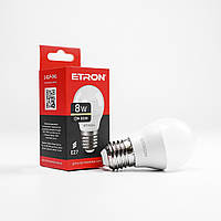 Лампа светодиодная ETRON Light Power G45 8W 3000K E27