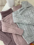 В’язаний теплий  светр для дівчинки, фото 6