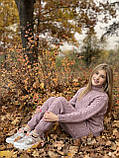 В’язаний теплий  светр для дівчинки, фото 4