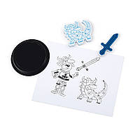 Janod Creative kit Stamps-Knights 30 pcs.