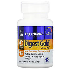 Добавка з травними ферментами Digest Gold з ATPro Enzymedica 45 капсул