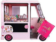 Our Generation Pink Doll Vehicle Set - Ice Cream Truck and accessories