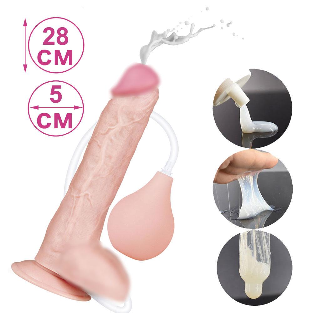 Кінчаючий фалос імітація сім'явипорскування Lovetoy Squirt Extreme 28 см
