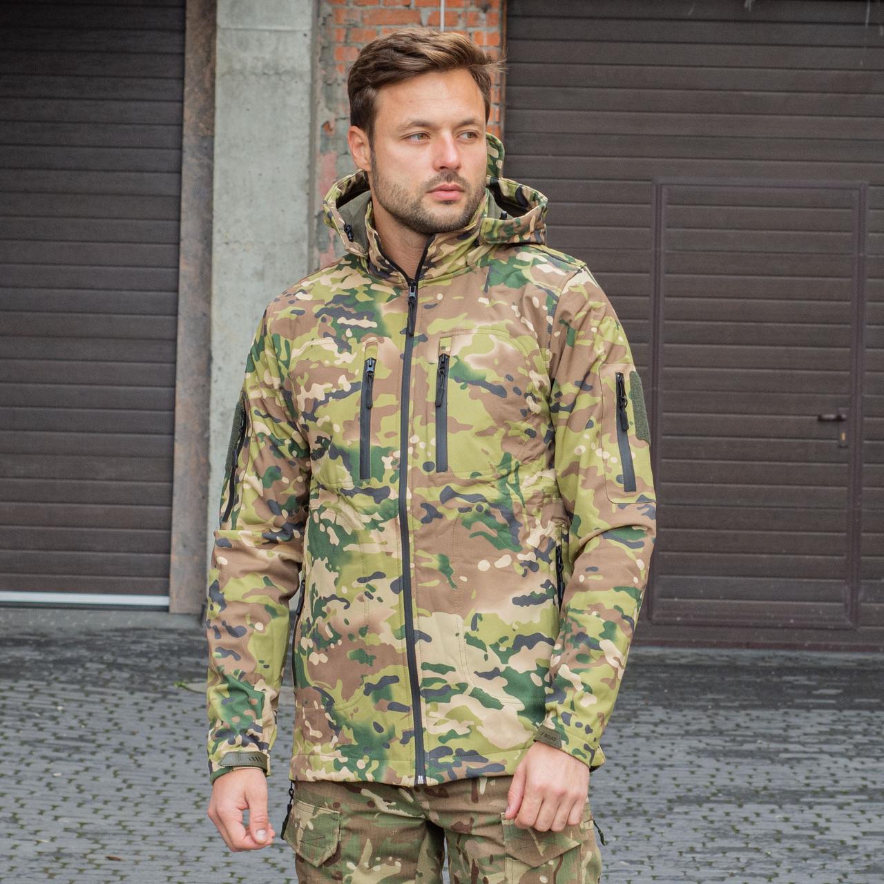 Куртка тактическая Squad Soft Shell мультикам тропик — Купить Дешево с ...