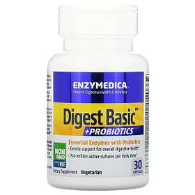 Добавка з пробіотиками Enzymedica Digest Basic Probiotics 30 капсул