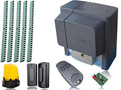 CAME BX-400 Автоматика для відкатних воріт BX704AGS комплект з пультом, лампою, фотоелементами та 5м рейки