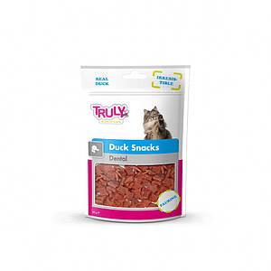 Ласощі Truly для здоров'я зубів котів з качкою Truly Cat Duck Snacks Dental 50 грам