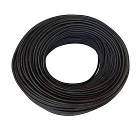 Силіконовий багатожильний гнучкий провід AWG 6 black (1 метр)