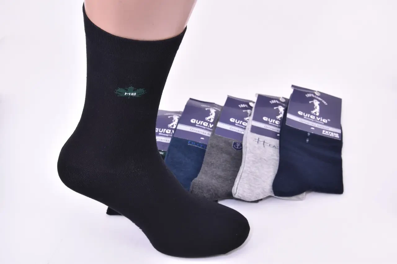 Шкарпетки чоловічі "AURA" COTTON 343-46 | 30 пар