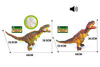 Животные Q9899-550A Динозавры, 2 вида, звук, резина с силиконовой ватой/наполнителемв пакете 69*23, 5*36, 5 см