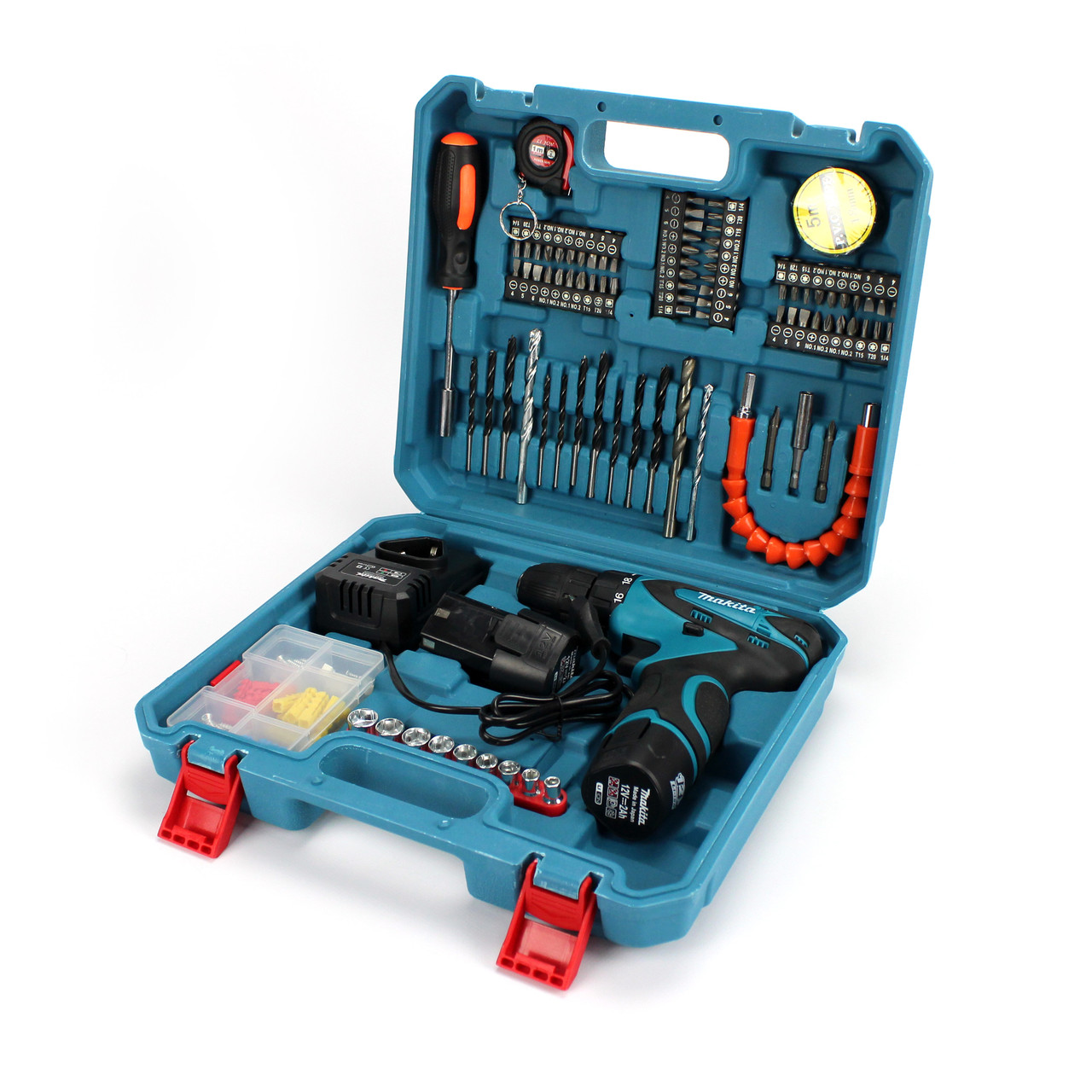 Акумуляторний шуруповерт Makita DF330DWE (12V, 1.5AH) з набором інструментів. Шуруповерт Макіта