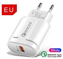 Сетевое Зарядний пристрій Chipik QC3.0, white