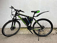 Электровелосипед CrossBike Champion Spark (black-green)