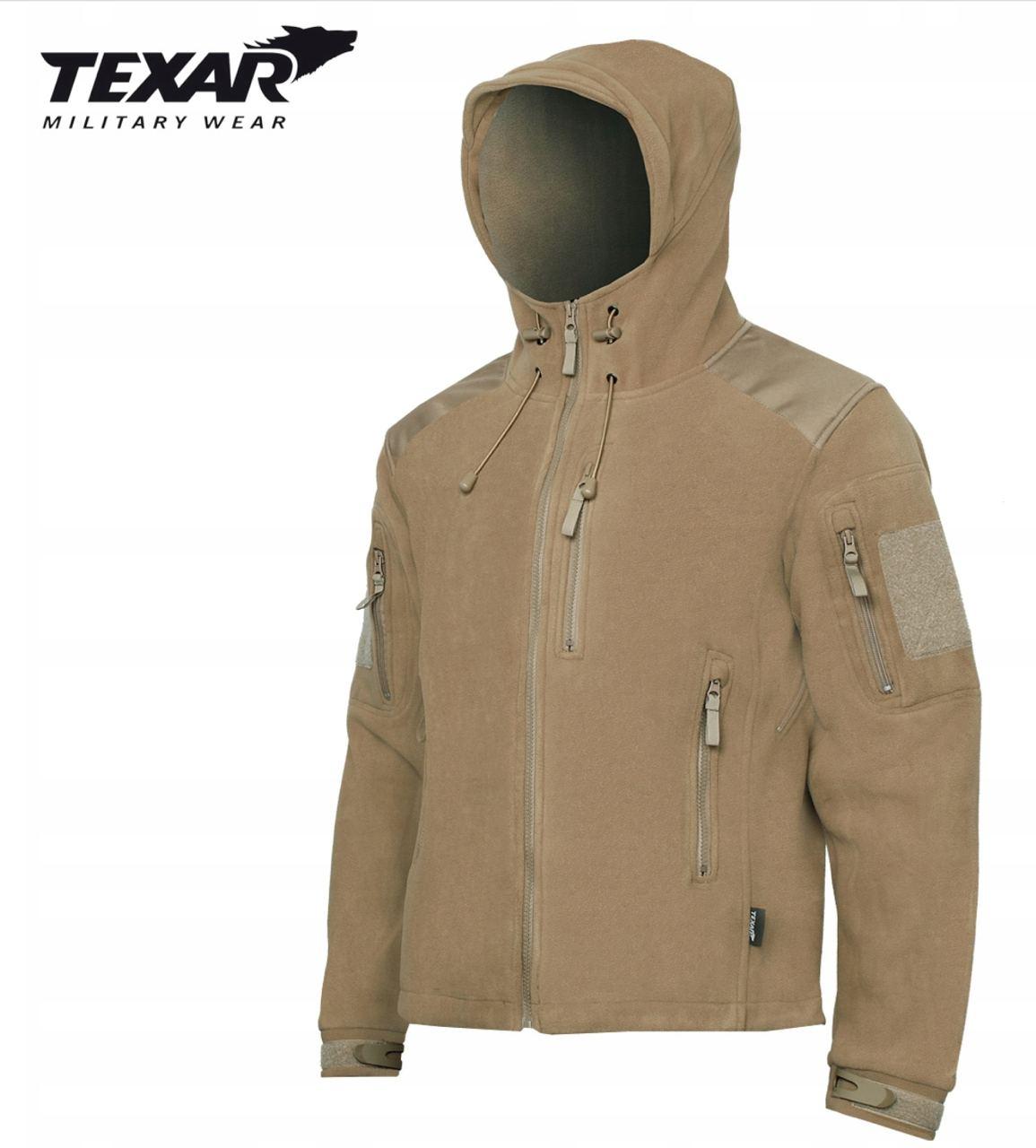 Флісова кофта військова тактична TEXAR HUSKY 360g Койот