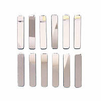 Ділення для годинників, акрил, срібло, без основи, що сама клеїться, 12 шт. Розмір на вибір: 6*35 мм