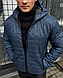 Чоловіча куртка синя коротка на весну осінь, фото 4