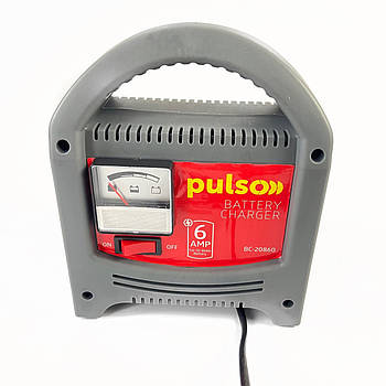 Зарядний пристрій для автомобільного акумулятора PULSO BC-20860, 6 А, 12 В