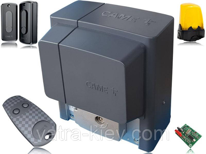 CAME BX-400 Автоматика для відкатних воріт BX704AGS комплект з пультом, лампою та фотоелементами