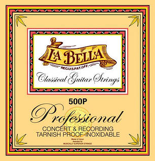 Струни для класичної гітари La Bella Professional Concert & Recording 500P Medium Hard Tension