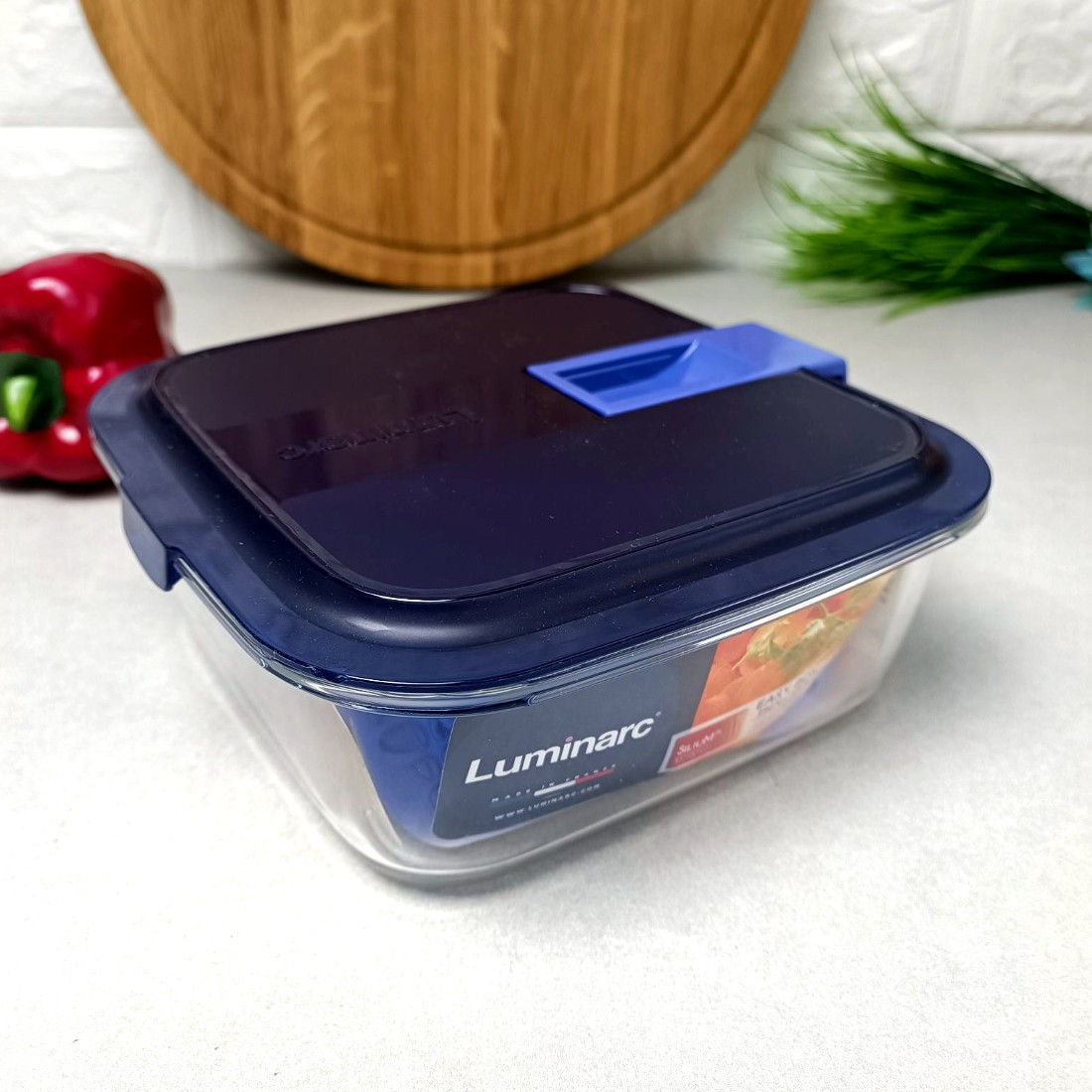 Стеклянный контейнер для пищевых продуктов 1220 мл Luminarc Easy Box - фото 2 - id-p1505775145