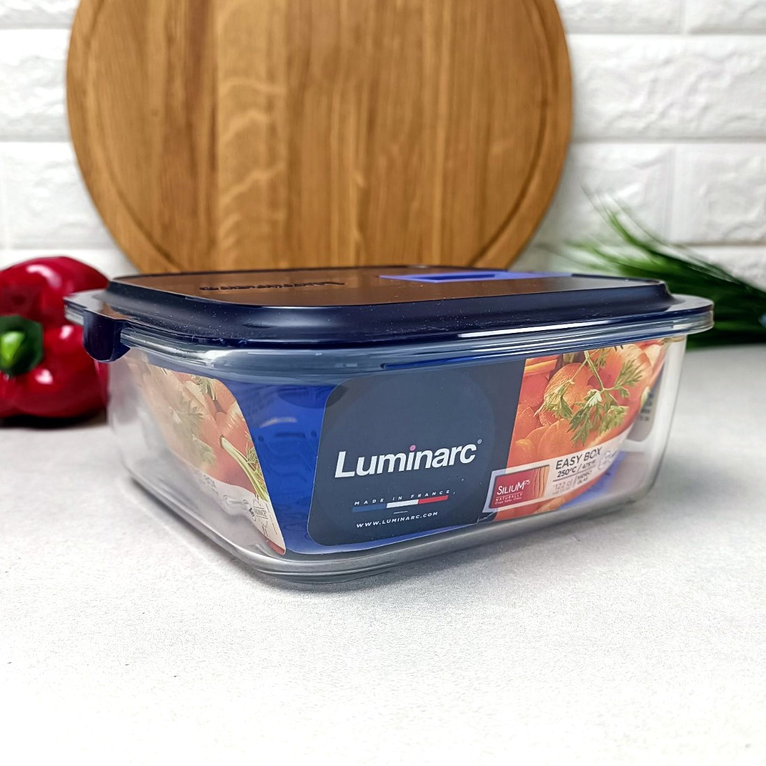 Стеклянный контейнер для пищевых продуктов 1220 мл Luminarc Easy Box - фото 3 - id-p1505775145