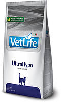 Сухой лечебный корм для кошек Farmina Vet Life UltraHypo диет. питание, при пищевой аллергии, 400 г