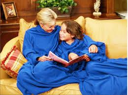 Зігрівальна ковдра плед Snuggie халат із рукавами для читання, руплед снаггі теплий флісовий