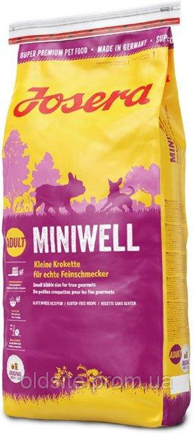 Корм Josera MiniWell сухий з птахом для собак малих порід 15 кг