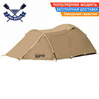 Двухслойная палатка для троих Tramp Lite Twister 3 палатки трехместные (3-4) на 3 входа с большим тамбуром