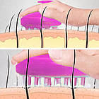 Силіконова щітка-масажер для миття голови Comair Малинова, фото 6